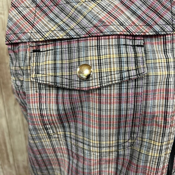 Christopher & Banks Plaid Vest - Red, Blue,‎ Gray - Picture 3 of 8